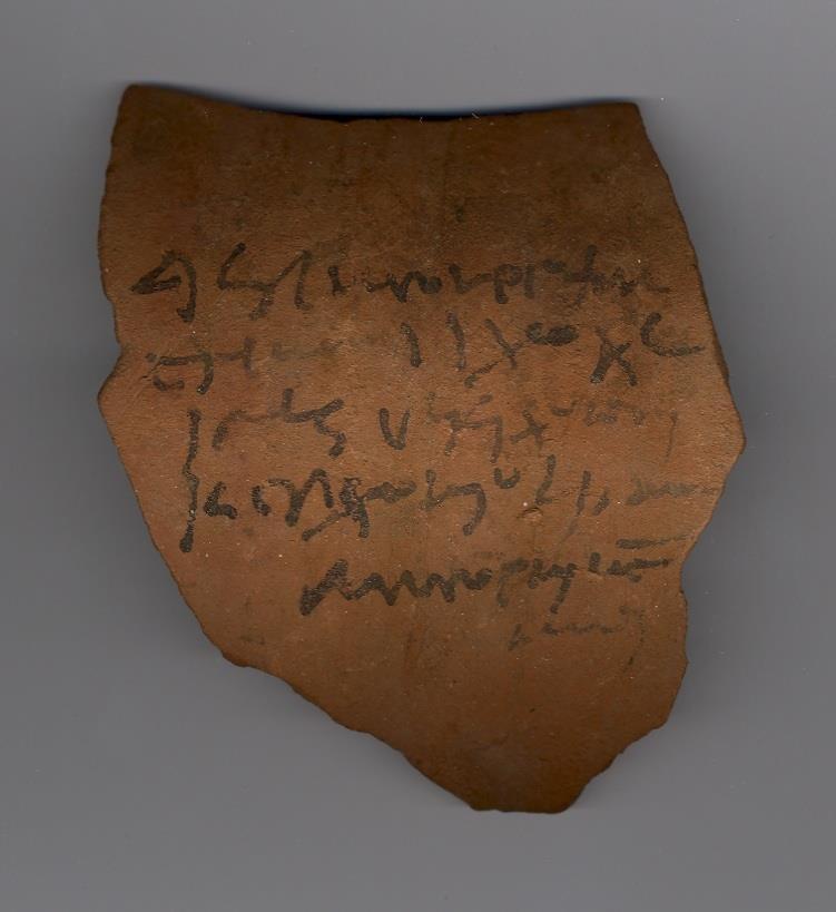 Schrijfmateriaal in de Oudheid Ostracon = potscherf