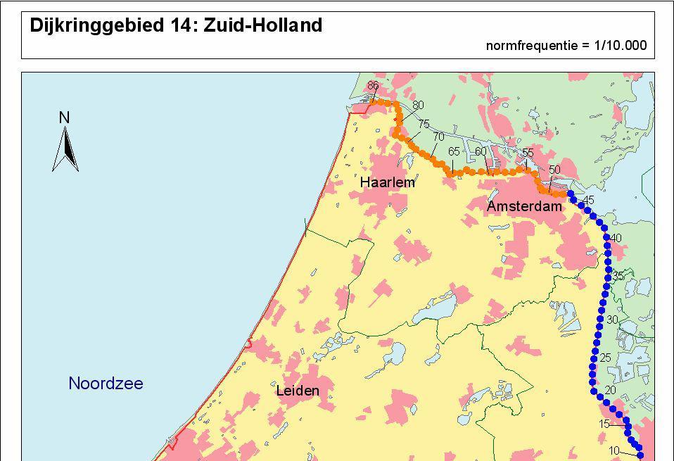 De resultaten van de modelberekeningen zijn op basis van locatie gecombineerd met de hoogtemetingen van de waterschappen.