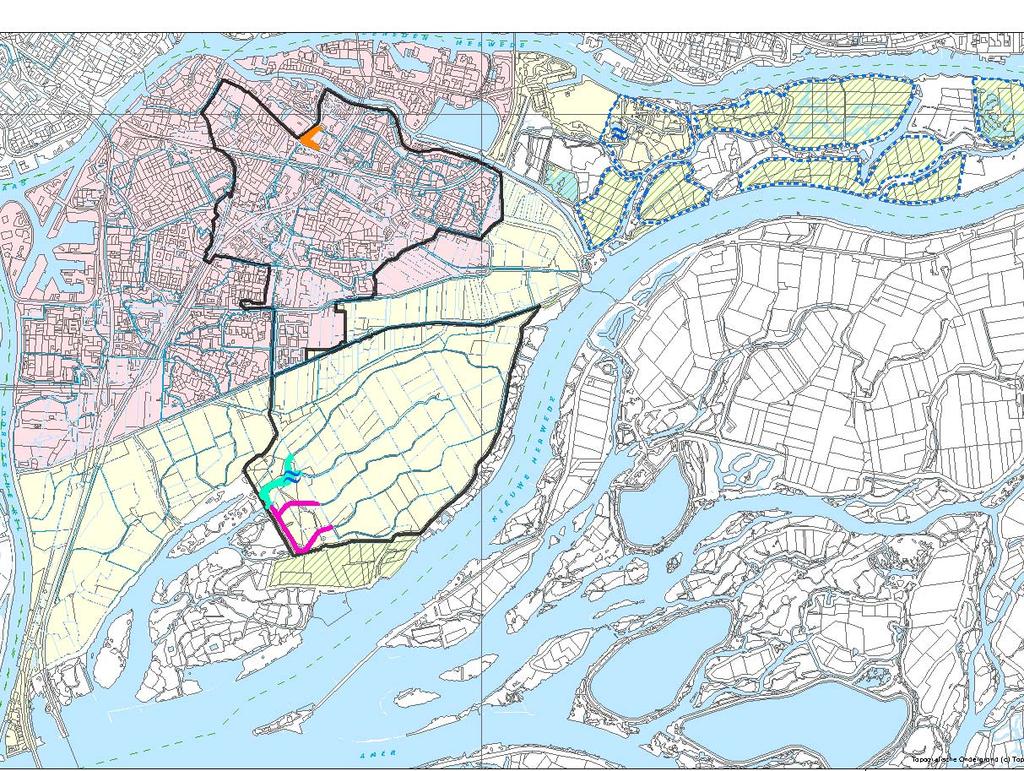 Maatregelen Dordrecht Stedelijk 2010-2015 Blok 2 detailanalyse Waterlichaam Afwatering Stadspolders KRW 1. baggeren 2. verdiepte delen aanbrengen 3. natuurvriendelijk onderhoud en oeverbeheer 4.