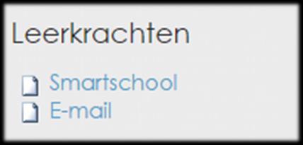 Aanmelden Op de website van de school vind je een link