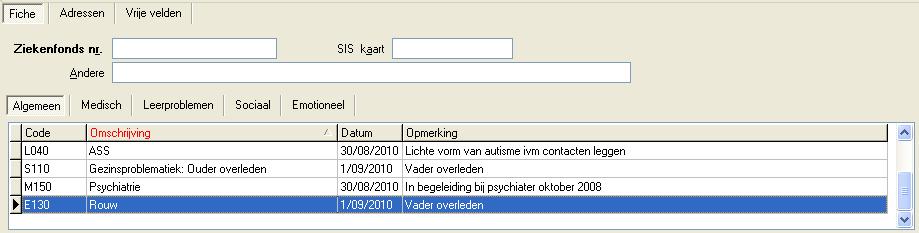 HOOFDSTUK 1. LEERLINGVOLGSYSTEEM 18 Acties B-codes geeft een overzicht weer van de acties die ondernomen zijn bij een leerling met B-codes. 1.2.5 Ped.