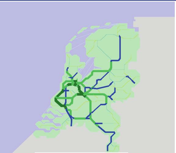 De dienstregeling, nieuwe stations, Hanzelijn en de keten zorgen voor 22% van de groei (bijna 50% van de totale groei).