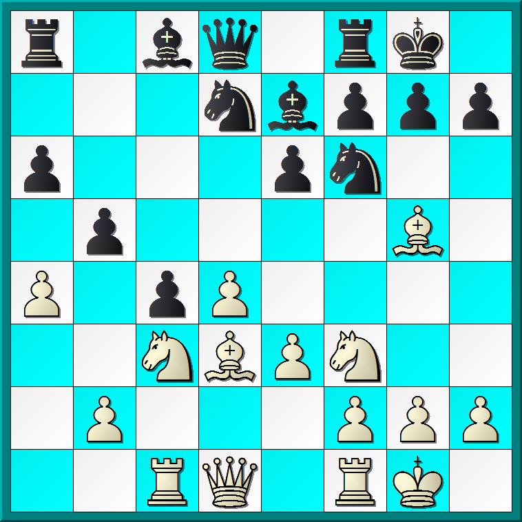 Ld3 Sommige spelers geven er de voorkeur aan deze zet nog even uit te stellen, bijvoorbeeld met 8.a3 of 8.Dc2. Veel maakt dit niet uit 8...a6 9.0 0 Hier is 9.cxd5 waarschijnlijk sterker. 9...dxc4 10.