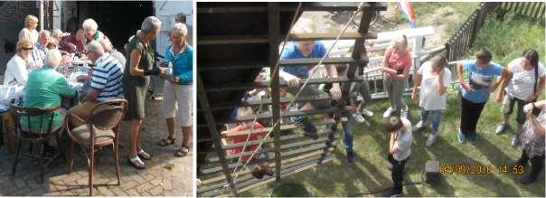 bezoekers : Op vrijdag 2 september bezocht de familie Donkers uit Eersel de molen in het kader van een jaarlijkse familiedag.