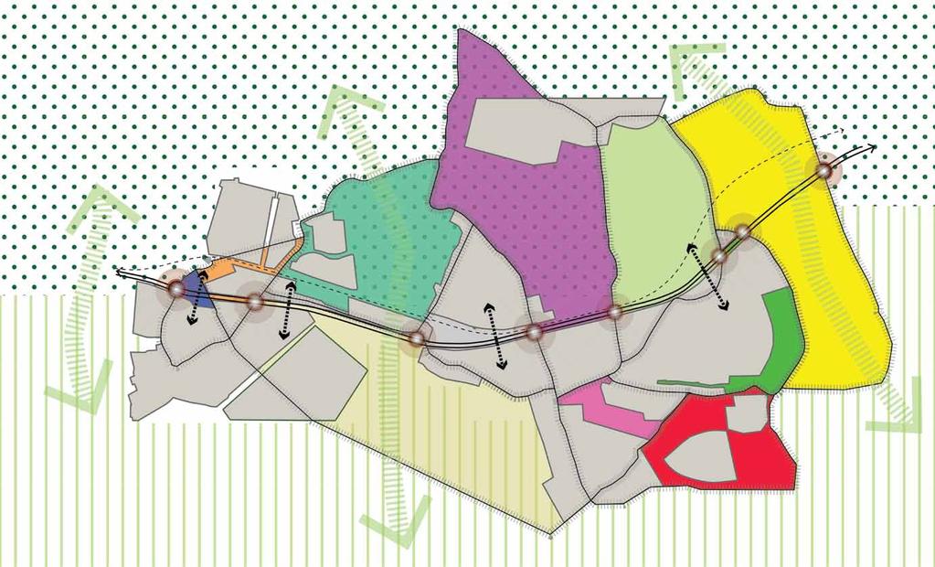 - 21 - Een visiekaart opbouwen vanuit lagen Een visiekaart ontstaat door de voorgaande vier lagen op elkaar te leggen. Elke laag maakt onderdeel uit van de uiteindelijke identiteit van ieder venster.