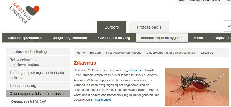 Betekenis voor GGD Zuid Limburg, unit IZB Per 1 nov 2016 meldingsplichtig Bronopsporing en contactonderzoek niet nodig