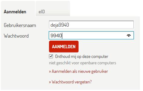 Voor de eerste keer aanmelden. Heb je al eens een activiteit gevolgd? Er zijn 2 manieren om aan te melden: Met de gebruikersnaam of met e ID.