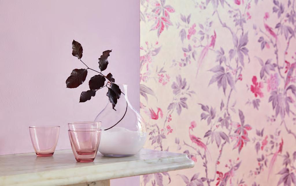 Limited Edition Wallpaper Paradise - Pink & Hortense 266 PER SB E R I C H T Little Greene lanceert de capsulecollectie PINK als eerbetoon aan de Borstkankermaand oktober 2016 Het succes van de