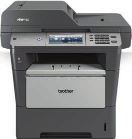 Multifunctionele machines 3 MILIEUBEWUST BROTHER LASERMULTIFUNCTIONAL MFC-8950DW 5-in-1 Netwerk Laserfax, printer, scanner, copier en pc Fax. Draadloos.