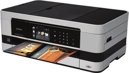 Multifunctionele machines 3 BROTHER INKJETMULTIFUNCTIONAL MFC-J4510DW 5 in 1 Netwerk A4/A3 kleurenprinter (flatbed kleurencopier - kleurenscanner - Fax - Media Card Centre - interne duplexunit).