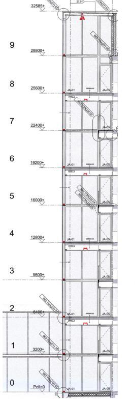 Zijaanzicht E Spots voor functionele verlichting bovenste vide Fabricaat Erco, Optec spot 72228.000 Lichtkleur wit: 3000 K, LED 24W, 2280 lumen, Ra 80, bundelbreedte 17.