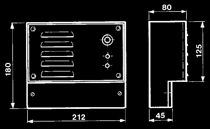 058637) rookweringsschakelaar 24 V DC/0,25 A Technische gegevens Netspanning: 230V/50Hz Aantal optische rookmelders: max.