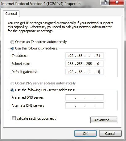 Opmerking: Het Wi-Fi IP-adres van de computer moet zich tevens in hetzelfde subnet bevinden. 4.