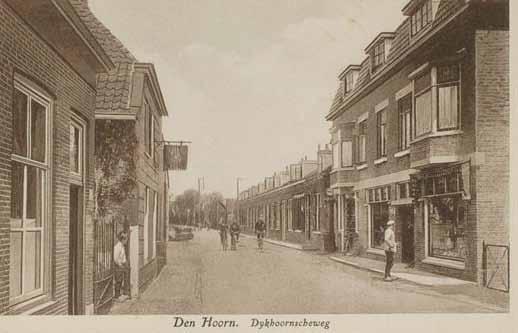 Dijkhoornseweg in vroeger tijden Als niet wordt ingegrepen, raakt in de toekomst Den Hoorn een integraal onderdeel van de westflank van Delft, omarmd door de uitdijende stad.