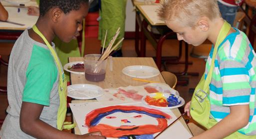 Dit schooljaar staat de uitbreiding van het kunstwerk op het programma. De schilderijen van de leerlingen spelen daarin een belangrijke rol.