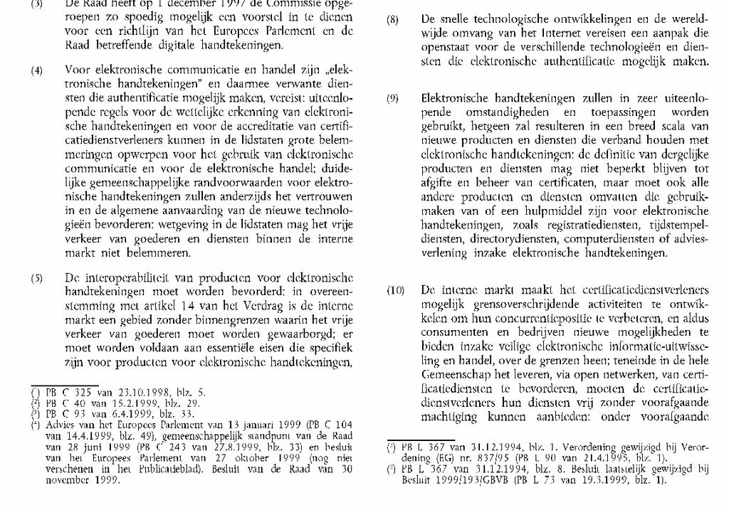 Bijlage 1: Richtlijn 1999/93/EG van het Europees Parlement en de Raad