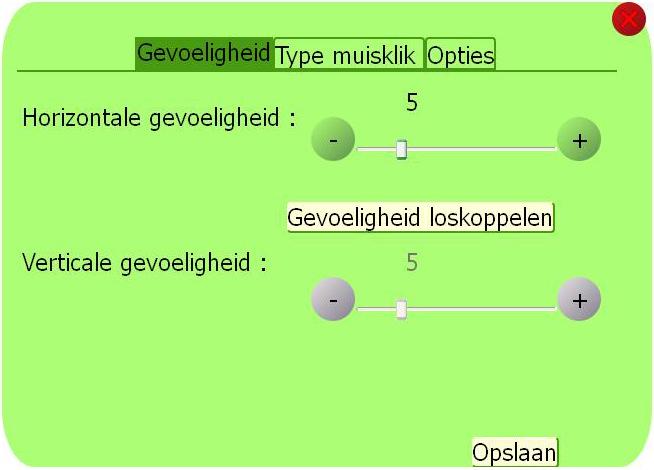 Klik op «Ok», het huidige venster verdwijnt en het configuratievenster wordt getoond.