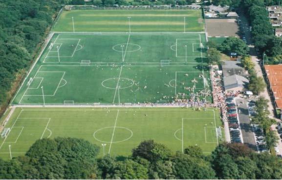 Indeling voetbalcomplex BFC Clubhuis & Kleedkamers: 6, 7, 8, 9, 10,