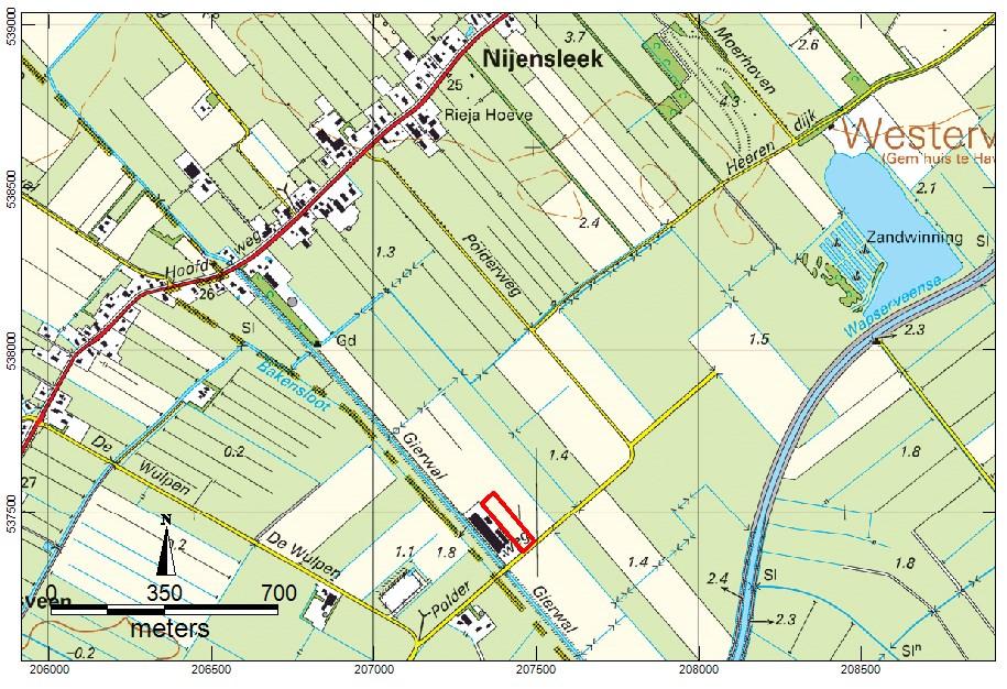 1 Inleiding 1.1 Kader In opdracht van Voesten - Kamp B.V. heeft ArGeoBoor een archeologisch bureauonderzoek en een verkennend booronderzoek uitgevoerd voor het project Polderweg 1 te Nijensleek (Gemeente Westerveld).