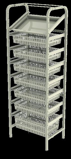 Frame Rack modulaire stellingen Hygiënisch Makkelijk schoon te maken materialen Veiligheid Stabiele constructie door de toepassing van speciale verbindingsbeugels tussen de stellingstaanders