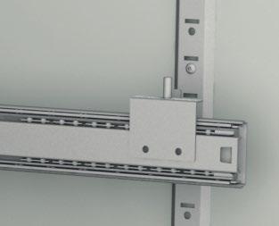 know Geperforeerde stelstrips: Materiaal Roestvast staal (V2A) Rastergaten De inklikbare telescopen kunnen rechtstreeks in de rastergaten geklikt worden.