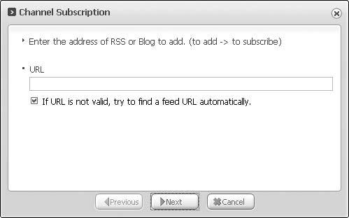 de datacast gebruiken Met <EmoDio> kunt u RSS-bloginformatie en -bestanden naar de speler overbrengen. Wat is RSS? RSS staat voor Rich Site Summary of Really Simple Syndication.