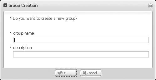EEN NIEUWE KANAALGROEP MAKEN U kunt een nieuwe groep maken om kanalen per categorie te beheren. 1. Klik op <New Group> (Nieuwe groep) onder aan het gedeelte <Datacasts> van <EmoDio>. 2.