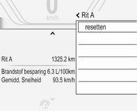 102 Instrumenten en bedieningsorganen houd de terugzetknop gedurende enkele seconden ingedrukt of druk op de richtingaanwijzer op de toets SET/CLR.