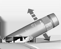 Instrumenten en bedieningsorganen 89 Wis-/wasinstallatie voorruit Voorruitwissers Instelbaar wisinterval Automatische wisfunctie met regensensor 2 = snel 1 = langzaam P = intervalwissen = uit Hendel