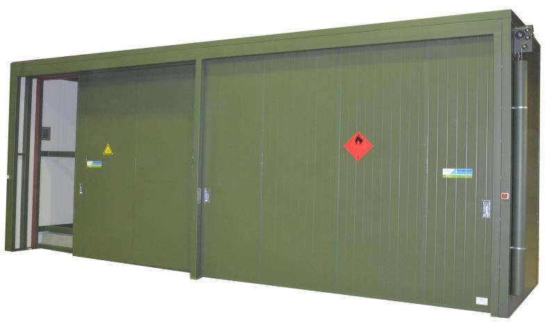 Technische gegevens: Afmetingen buiten : ca. 510 x 165 x 335 cm ( l x d x h ) inclusief gemonteerde contragewichten Afmetingen binnen : ca.