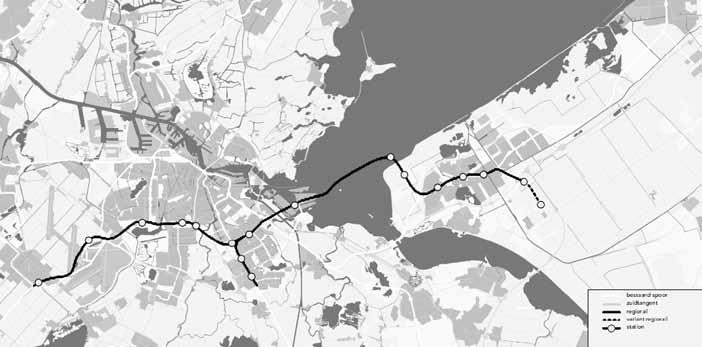 P. 131 Figuur 2: Regiorail via het IJmeer Figuur 3: Regiorail via de Hollandse brug van investeringen in stedelijke bereikbaarheid, financiële consequenties voor derden (waaronder het Rijk, de oude