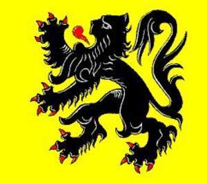 b) Liebaart (Vlaamse Leeuw) De Vlaamse volksvlag is een leeuwenvlag, de klauwende Liebaart. Het is één van de oudste vlaggen van Europa en wij danken haar aan Graaf Diederik van de Elzas.
