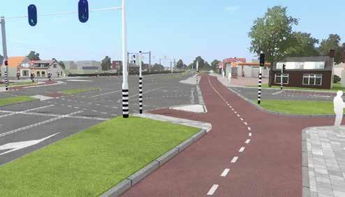 () Het stuk tussen de rotonde Kazerneplein en Lewestraat wordt hierdoor een stuk veiliger. Alleen bestemmingsverkeer zal hier nog rijden en fietsers krijgen meer ruimte.