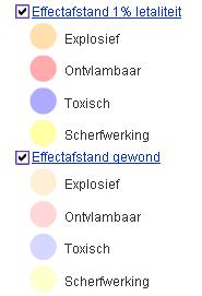 Tevens is een inrichting middels een rode driehoek weergegeven welke relevant kan zijn voor externe veiligheid.