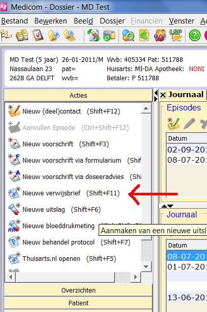 Handleiding Medicom bericht versturen via ZorgMail Met Zorgmail kun je op 2 verschillende manieren beveiligd berichten versturen. 1. Via Edifact (HIS) 2.