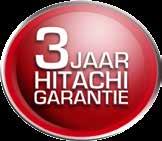 Daarom geeft Hitachi, naast de vaste fabrieksgarantie van een heel jaar, ook nog eens 2 jaar lang extra garantie wanneer je die machine binnen 4 weken na aankoop registreert op onze site.