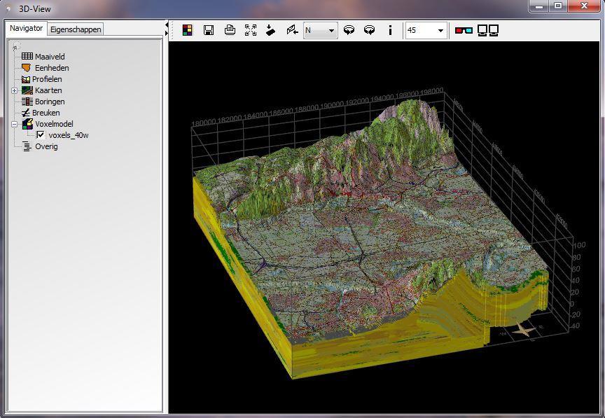 Topografie in 3D venster plaatsen - Kaartvenster: kaarten openen - rechtermuisklik topografie naar voorgrond halen - Kaartvenster: Kaart koppelen aan 3D venster knop - naam: 3D Map 1 aanpassen naar