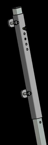 Onderdelen en plaatsing 009 - Optie hoge ladder voor Gazelle 00 Beschrijving: - Vooraf gemonteerd voor montage op trappen - Niveauverschil mogelijk tot m - Platformhoogte t.o.v. hoogste voet van 0, tot 0,9 m - Bestaat uit verstelbare voeten met scheden en versterking.