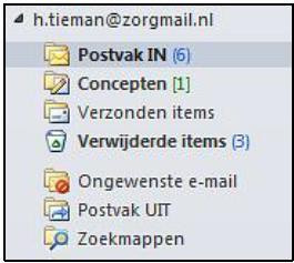 Veilig-verzenden. Deze knop dient u te gebruiken wanneer u vanuit het ZorgMail account veilig een e-mail wilt versturen naar een andere ZorgMail gebruiker.