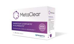 MetaClear 60T Ondersteunt de leverfunctie Productbeschrijving Ingrediënten INGREDIENTEN PER 2 TABLETTEN: %RI* Vitamine A (retinylpalmitaat) 125µg 16% Vitamine B1 (thiaminehydrochloride) 2,1mg 191%