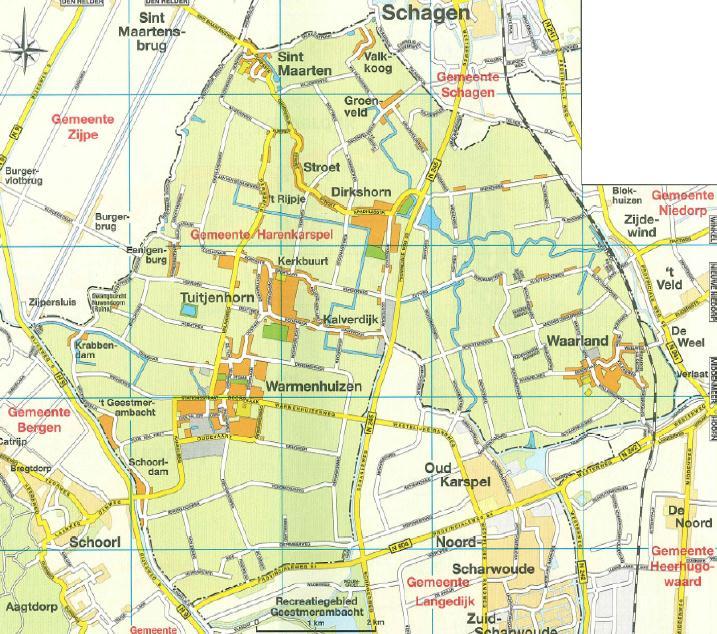 Bijlage 7 : In beheer zijnde voorzieningen voormalige gemeente Harenkarspel Het ingezamelde stedelijk afvalwater van Harenkarspel wordt getransporteerd naar de RWZI Stolpen (te Schagerbrug) en