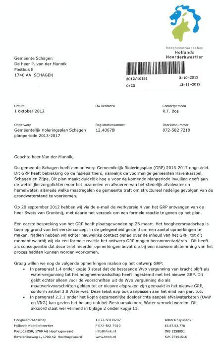 Bijlage 13 : Reacties