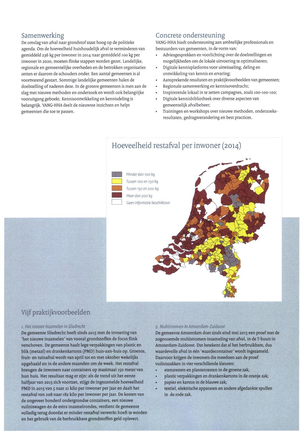 Concrete ondersteuning Samenwerking De omslag van afval naar grondstof staat hoog op de politieke agenda.