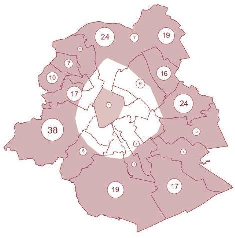 Thema PHY Fysieke omgeving Context in het Brussels Hoofdstedelijk Gewest ter herinnering: Aantal onbebouwde percelen van