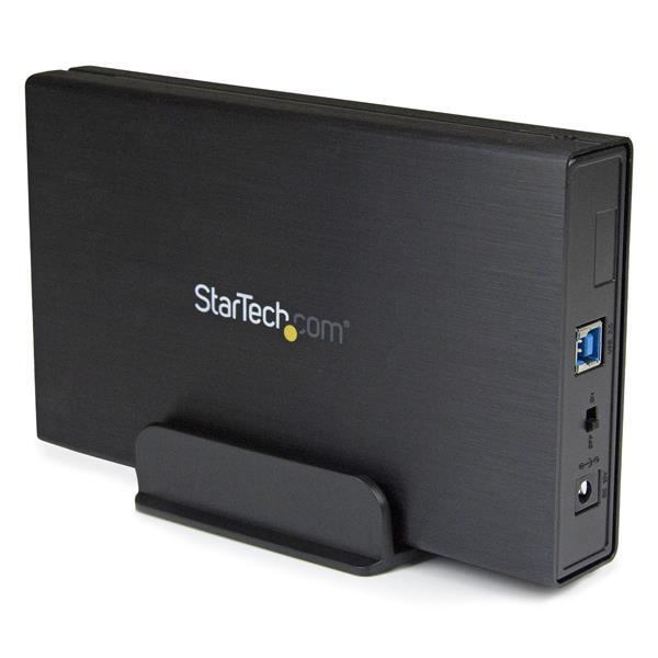3,5in zwarte USB 3.0 externe SATA III hardeschijfbehuizing met UASP voor SATA 6 Gbps - draagbare externe HDD Product ID: S3510BMU33 Met de S3510BMU33 USB 3.