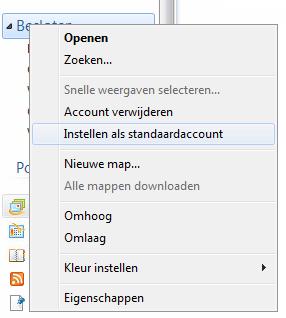 Standaard verzend account instellen In Windows Live Mail kunt u aangeven via welk account u standaard wilt verzenden.
