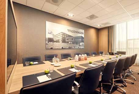 Allemaal voorzien van de nieuwste audiovisuele technologie. Op de bovenste etage van het hotel is een grote Executieve Boardroom voor maximaal 25 personen.