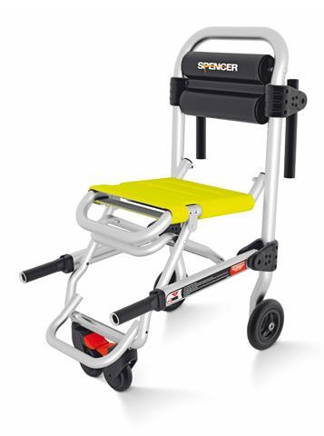 Draagstoel Spencer 4BELL Kenmerken - zeer compacte draagstoel - maximale gewichtscapaciteit: 180 kg - breedte +/- 48,5 cm - diepte 71 cm (zonder handvaten) - diepte 108 cm (met geopende handvaten) -