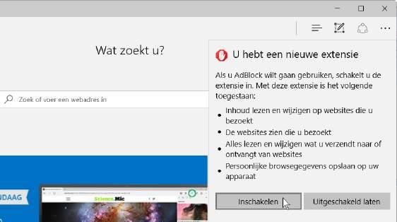 10 AdBlock wordt gedownload en geïnstalleerd.