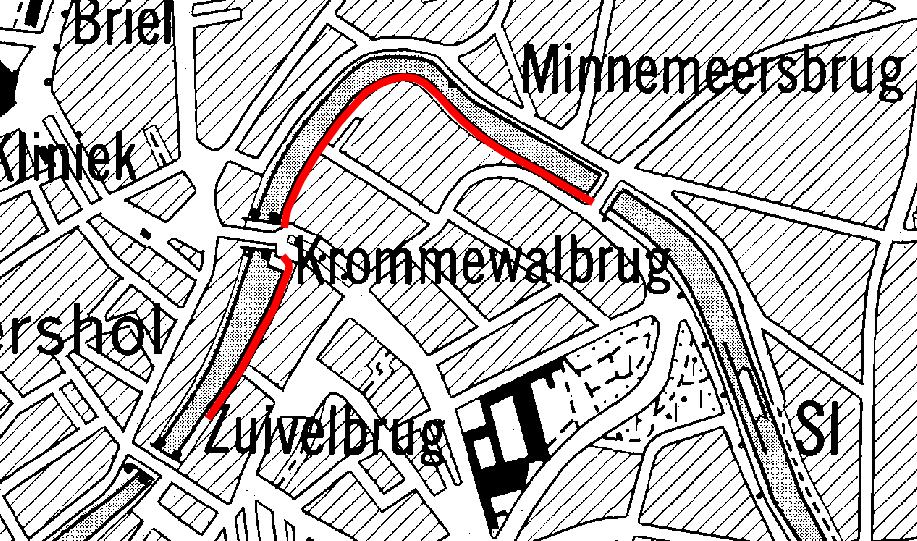 dijk Minnemeers, Gent Ter bescherming van de bebouwing in de omgeving van Minnemeers te Gent wordt langs de rechteroever van de Leie een dijk voorzien. Het dijktraject wordt weergegeven in Figuur 6-8.